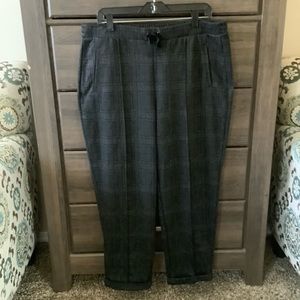 SimplyVera Wang Cuffed Plaid Pants XL
